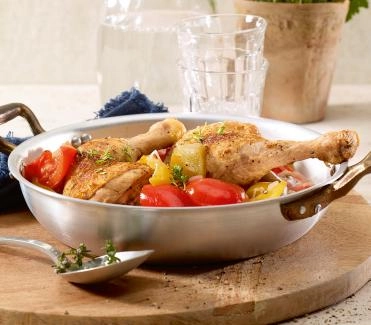 2016-07 pouletschenkel mit peperoni und zwiebeln